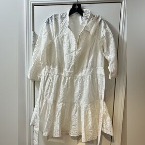 New Likely Women’s Eyelet Mini Dress with Tie